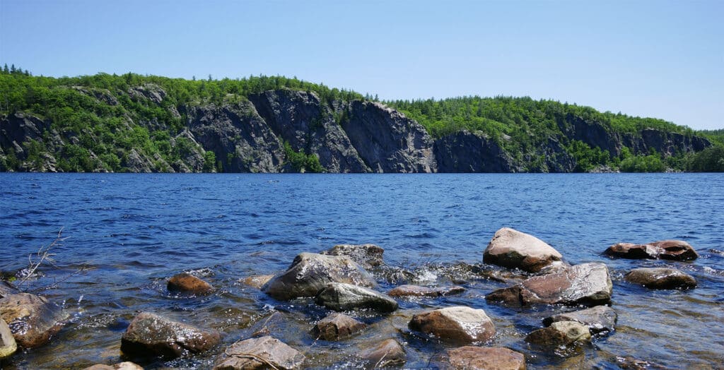 View from one of the shores in the Ontario Frontenac Provincial Park